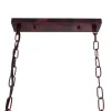 GLOBOSTAR® NEST 01645 Vintage Κρεμαστό Φωτιστικό Οροφής με Ντουί 2 x E27 AC 220-240V IP20 - Χάλκινο & Πράσινο - Μ76 x Π36 x Y37cm