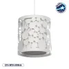 GLOBOSTAR® PETAL 203-0065 Μοντέρνο Κρεμαστό Φωτιστικό Οροφής με Ντουί 1 x E27 AC 220-240V IP20 - Λευκό - Μ23 x Π23 x Υ30cm