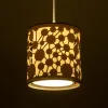 GLOBOSTAR® PETAL 203-0065 Μοντέρνο Κρεμαστό Φωτιστικό Οροφής με Ντουί 1 x E27 AC 220-240V IP20 - Λευκό - Μ23 x Π23 x Υ30cm