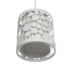 GLOBOSTAR® PETAL 203-0065 Μοντέρνο Κρεμαστό Φωτιστικό Οροφής με Ντουί 1 x E27 AC 220-240V IP20 - Λευκό - Μ23 x Π23 x Υ30cm