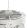 GLOBOSTAR® PETAL 203-0065 Μοντέρνο Κρεμαστό Φωτιστικό Οροφής με Ντουί 1 x E27 AC 220-240V IP20 - Λευκό - Μ23 x Π23 x Υ30cm