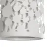 GLOBOSTAR® PETAL 203-0065 Μοντέρνο Κρεμαστό Φωτιστικό Οροφής με Ντουί 1 x E27 AC 220-240V IP20 - Λευκό - Μ23 x Π23 x Υ30cm
