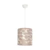 GLOBOSTAR® PETAL 203-0066 Μοντέρνο Κρεμαστό Φωτιστικό Οροφής με Ντουί 1 x E27 AC 220-240V IP20 - Ροζ - Μ23 x Π23 x Υ30cm