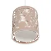 GLOBOSTAR® PETAL 203-0066 Μοντέρνο Κρεμαστό Φωτιστικό Οροφής με Ντουί 1 x E27 AC 220-240V IP20 - Ροζ - Μ23 x Π23 x Υ30cm