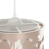 GLOBOSTAR® PETAL 203-0066 Μοντέρνο Κρεμαστό Φωτιστικό Οροφής με Ντουί 1 x E27 AC 220-240V IP20 - Ροζ - Μ23 x Π23 x Υ30cm