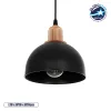 GLOBOSTAR® ΗUT 203-0145 Μοντέρνο Κρεμαστό Φωτιστικό Οροφής με Ντουί 1 x E27 AC 220-240V IP20 - Μάυρο & Χάλκινο - Μ18 x Π18 x Υ18cm GLOBOSTAR® ΗUT 203-0145 Μοντέρνο Κρεμαστό Φωτιστικό Οροφής με Ντουί 1 x E27 AC 220-240V IP20 - Μάυρο & Χάλκινο - Μ18 x Π18 x Υ18cm