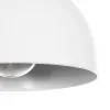 GLOBOSTAR® ΗUT 203-0147 Μοντέρνο Κρεμαστό Φωτιστικό Οροφής με Ντουί 1 x E27 AC 220-240V IP20 - Λευκό & Χρυσό - Μ18 x Π18 x Υ18cm