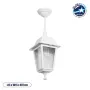 GLOBOSTAR® SOLME 203-0219 Vintage Φωτιστικό Οροφής με Ντουί 1 x E27 AC 220-240V IP44 - Λευκό - Μ15 x Π15 x Υ27cm