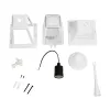 GLOBOSTAR® SOLME 203-0219 Vintage Φωτιστικό Οροφής με Ντουί 1 x E27 AC 220-240V IP44 - Λευκό - Μ15 x Π15 x Υ27cm