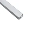 GLOBOSTAR® ALP-R-SHELF DODA 70814-1M Χωνευτό Προφίλ Αλουμινίου Ειδικό για Φωτισμό Ραφιού 18mm με Λευκό Γαλακτερό Πατητό Κάλυμμα για Ταινίες LED IP20 - Ασημί & Λευκό - Μ100 x Π1.5 x Υ2cm