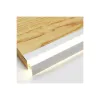 GLOBOSTAR® ALP-R-SHELF DODA 70814-1M Χωνευτό Προφίλ Αλουμινίου Ειδικό για Φωτισμό Ραφιού 18mm με Λευκό Γαλακτερό Πατητό Κάλυμμα για Ταινίες LED IP20 - Ασημί & Λευκό - Μ100 x Π1.5 x Υ2cm