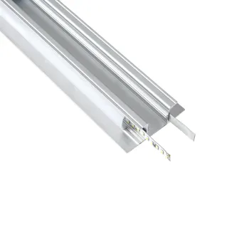 GLOBOSTAR® ALP-WALL-UPDOWN CONCEALED 70844-1M Επιφανειακό Προφίλ Αλουμινίου Ειδικό για Δημιουργία Κρυφού Φωτισμού Up & Down με Λευκό Γαλακτερό Πατητό Κάλυμμα για Ταινίες LED IP20 - Ασημί & Λευκό - Μ100 x Π5 x Υ1.7cm