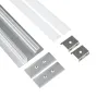 GLOBOSTAR® ALP-WALL-UPDOWN CONCEALED 70844-1M Επιφανειακό Προφίλ Αλουμινίου Ειδικό για Δημιουργία Κρυφού Φωτισμού Up & Down με Λευκό Γαλακτερό Πατητό Κάλυμμα για Ταινίες LED IP20 - Ασημί & Λευκό - Μ100 x Π5 x Υ1.7cm