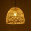 GLOBOSTAR® CESTINO 204-0178 Boho Κρεμαστό Φωτιστικό Οροφής Μονόφωτο 1 x E27 AC 220-240V IP20 Μπεζ - Μ30 x Π30 x Υ25cm