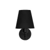 GLOBOSTAR® ELEGANTE 204-0185 Μοντέρνο Φωτιστικό Τοίχου - Απλίκα με Ντουί 1 x E27 AC 220-240V IP20 - Μαύρο - Μ14 x Π22 x Υ24cm