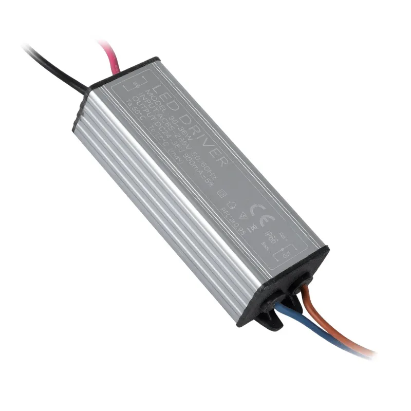 GloboStar 73781 Μετασχηματιστής Προβολέα LED 30W IN 230V OUT 900mA DC 0.95PF  Μ10 x Π3 x2.2 73781