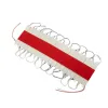 GLOBOSTAR® MODULARI 73703 Module LED 0.8W 60lm 120° DC 12V Αδιάβροχο IP65 3 x SMD5050 Chip Κόκκινο Dimmable - Μ8.6 x Π1.2 x Υ0.5cm - Πακέτο 20 Τεμαχίων - 3 Χρόνια Εγγύηση