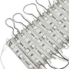 GLOBOSTAR® MODULARI 73703 Module LED 0.8W 60lm 120° DC 12V Αδιάβροχο IP65 3 x SMD5050 Chip Κόκκινο Dimmable - Μ8.6 x Π1.2 x Υ0.5cm - Πακέτο 20 Τεμαχίων - 3 Χρόνια Εγγύηση