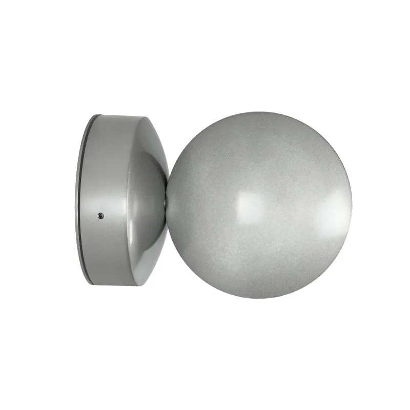GLOBOSTAR® SEPTUM 93067 Μοντέρνο Φωτιστικό Τοίχου - Απλίκα LED 9W 1150lm 1° AC 220-240V IP44 Μπλε - CREE XPE Chip & TÜV SÜD Driver - Γκρι Ανθρακί Ματ - Μ12 x Π11 x Υ17cm - 5 Χρόνια Εγγύηση