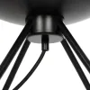 GLOBOSTAR® JAVAN 999-0036 Μοντέρνο Επιτραπέζιο Φωτιστικό Πορτατίφ με Ντουί 1 x E27 AC 220-240V IP20 - Διάφανο & Μαύρο - Μ30 x Π30 x Υ40cm
