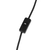 GLOBOSTAR® JAVAN 999-0036 Μοντέρνο Επιτραπέζιο Φωτιστικό Πορτατίφ με Ντουί 1 x E27 AC 220-240V IP20 - Διάφανο & Μαύρο - Μ30 x Π30 x Υ40cm