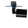 GLOBOSTAR® SARA 999-0058 Χωνευτό Φωτιστικό Οροφής με Ντουί 1 x E27 AC 220-240V IP20 - Μαύρο - Μ8 x Π8 x Υ11cm / Q5.5cm