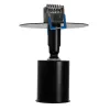 GLOBOSTAR® SARA 999-0058 Χωνευτό Φωτιστικό Οροφής με Ντουί 1 x E27 AC 220-240V IP20 - Μαύρο - Μ8 x Π8 x Υ11cm / Q5.5cm