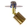 GLOBOSTAR® SARA 999-0060 Χωνευτό Φωτιστικό Οροφής με Ντουί 1 x E27 AC 220-240V IP20 - Χρυσό Πλατίνα - Μ8 x Π8 x Υ11cm / Q5.5cm