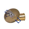 GLOBOSTAR® SARA 999-0060 Χωνευτό Φωτιστικό Οροφής με Ντουί 1 x E27 AC 220-240V IP20 - Χρυσό Πλατίνα - Μ8 x Π8 x Υ11cm / Q5.5cm