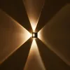 GLOBOSTAR® HIKARI 60686 Μοντέρνο Φωτιστικό Τοίχου - Απλίκα LED 8W 800lm 30° AC 220-240V Αδιάβροχο IP65 Θερμό Λευκό 2700K - CREE XPE Chip & TÜV SÜD Driver - Μαύρο Ματ - Μ9 x Π4 x Υ9cm - 5 Χρόνια Εγγύηση