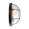 GLOBOSTAR® BOATLIGHT 61624 Vintage Φωτιστικό Καραβοχελώνα Τοίχου & Οροφής με Ντουί 2 x E27 AC 220-240V Αδιάβροχο IP65 - Χάλκινο Παλαιωμένο Εφέ Σκουριάς Ματ - Μ24 x Π24 x Υ11cm