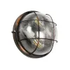 GLOBOSTAR® BOATLIGHT 61624 Vintage Φωτιστικό Καραβοχελώνα Τοίχου & Οροφής με Ντουί 2 x E27 AC 220-240V Αδιάβροχο IP65 - Χάλκινο Παλαιωμένο Εφέ Σκουριάς Ματ - Μ24 x Π24 x Υ11cm