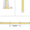 GLOBOSTAR® BEE 70350 Ταινία LED 10W/m 1100lm/m 120° DC 24V IP20 528 x COB Chip/m Ψυχρό Λευκό 6000K Dimmable - Sanan COB Chip - Μ500 x Π1 x Υ0.2cm - Ρολό 5 Μέτρων - 5 Χρόνια Εγγύηση