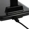 GLOBOSTAR® ONO 76533 Μοντέρνο Επιτραπέζιο Φωτιστικό Γραφείου με Ασύρματη Φόρτιση 10W 2A LED 3.5W 350lm 90° DC 5V με USB-C IP20 Ρυθμιζόμενο Λευκό CCT με Αφή 2700K/4500K/6000K Dimmable - Sanan SMD Chip - Μαύρο - Μ18 x Π12 x Υ36cm - 2 Χρόνια Εγγύηση