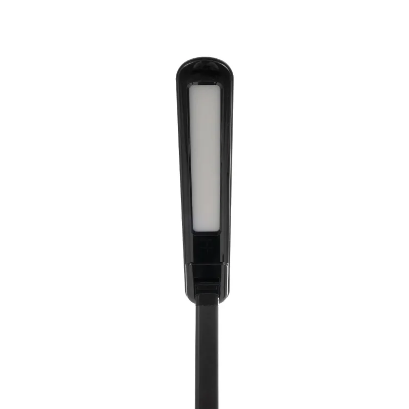 GLOBOSTAR® ONO 76533 Μοντέρνο Επιτραπέζιο Φωτιστικό Γραφείου με Ασύρματη Φόρτιση 10W 2A LED 3.5W 350lm 90° DC 5V με USB-C IP20 Ρυθμιζόμενο Λευκό CCT με Αφή 2700K/4500K/6000K Dimmable - Sanan SMD Chip - Μαύρο - Μ18 x Π12 x Υ36cm - 2 Χρόνια Εγγύηση