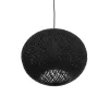 GLOBOSTAR® SOLEI 205-0005 Boho Κρεμαστό Φωτιστικό Οροφής με Ντουί 1 x E27 AC 220-240V IP20 - Μαύρο - M30 x Π30 x Υ35cm