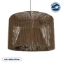 GLOBOSTAR® ZYLINDER 205-0023 Boho Κρεμαστό Φωτιστικό Οροφής με Ντουί 1 x E27 AC 220-240V IP20 - Καφέ - M80 x Π80 x Υ51cm