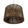 GLOBOSTAR® ZYLINDER 205-0023 Boho Κρεμαστό Φωτιστικό Οροφής με Ντουί 1 x E27 AC 220-240V IP20 - Καφέ - M80 x Π80 x Υ51cm