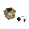 GLOBOSTAR® HUSLE 205-0045 Boho Κρεμαστό Φωτιστικό Οροφής με Ντουί 1 x E27 AC 220-240V IP20 - Μπεζ - M31 x Π31 x Υ28cm