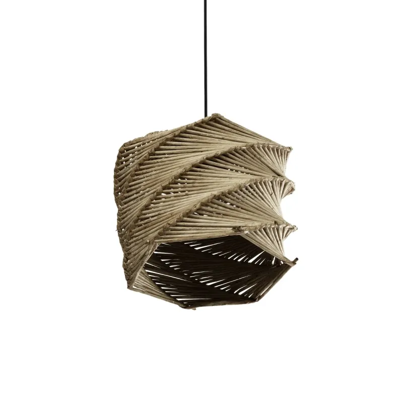 GLOBOSTAR® HUSLE 205-0045 Boho Κρεμαστό Φωτιστικό Οροφής με Ντουί 1 x E27 AC 220-240V IP20 - Μπεζ - M31 x Π31 x Υ28cm
