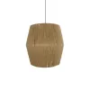 GLOBOSTAR® CONE 205-0058 Boho Κρεμαστό Φωτιστικό Οροφής με Ντουί 1 x E27 AC 220-240V IP20 - Μπεζ - M55 x Π55 x Υ50cm