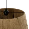 GLOBOSTAR® CONE 205-0058 Boho Κρεμαστό Φωτιστικό Οροφής με Ντουί 1 x E27 AC 220-240V IP20 - Μπεζ - M55 x Π55 x Υ50cm