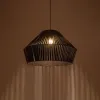 GLOBOSTAR® NUI 205-0062 Boho Κρεμαστό Φωτιστικό Οροφής με Ντουί 1 x E27 AC 220-240V IP20 - Μαύρο - M60 x Π60 x Υ41cm