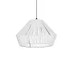 GLOBOSTAR® NUI 205-0064 Boho Κρεμαστό Φωτιστικό Οροφής με Ντουί 1 x E27 AC 220-240V IP20 - Λευκό - M60 x Π60 x Υ41cm