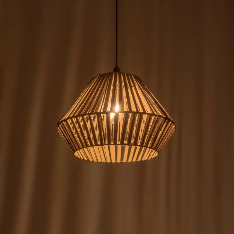 GLOBOSTAR® NUI 205-0067 Boho Κρεμαστό Φωτιστικό Οροφής με Ντουί 1 x E27 AC 220-240V IP20 - Μπεζ - M36 x Π36 x Υ27cm GLOBOSTAR® NUI 205-0067 Boho Κρεμαστό Φωτιστικό Οροφής με Ντουί 1 x E27 AC 220-240V IP20 - Μπεζ - M36 x Π36 x Υ27cm
