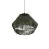 GLOBOSTAR® NUI 205-0070 Boho Κρεμαστό Φωτιστικό Οροφής με Ντουί 1 x E27 AC 220-240V IP20 - Πρασίνο - M60 x Π60 x Υ41cm
