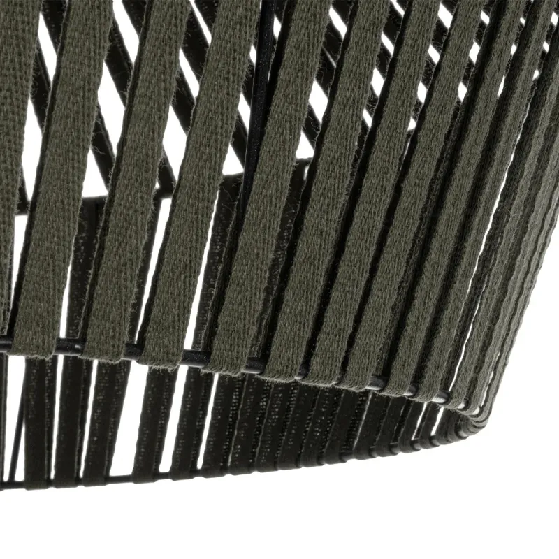 GLOBOSTAR® NUI 205-0070 Boho Κρεμαστό Φωτιστικό Οροφής με Ντουί 1 x E27 AC 220-240V IP20 - Πρασίνο - M60 x Π60 x Υ41cm