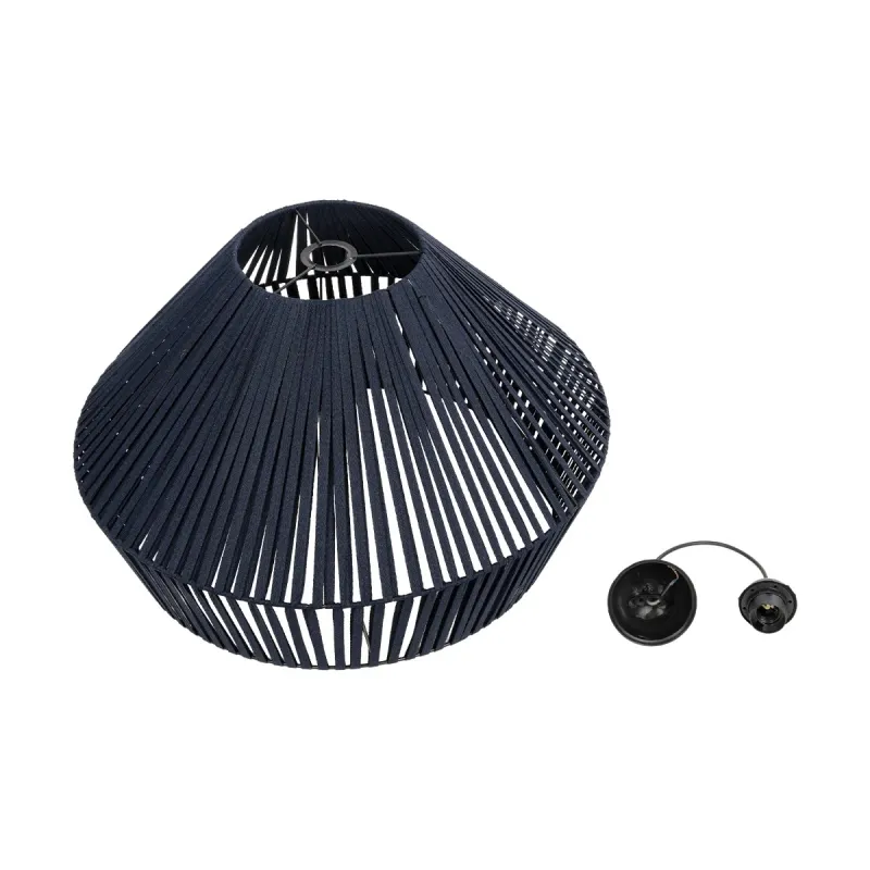 GLOBOSTAR® NUI 205-0072 Boho Κρεμαστό Φωτιστικό Οροφής με Ντουί 1 x E27 AC 220-240V IP20 - Μπλε - M60 x Π60 x Υ41cm GLOBOSTAR® NUI 205-0072 Boho Κρεμαστό Φωτιστικό Οροφής με Ντουί 1 x E27 AC 220-240V IP20 - Μπλε - M60 x Π60 x Υ41cm