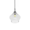 GLOBOSTAR® BALU 206-0042 Μοντέρνο Κρεμαστό Φωτιστικό Οροφής με Ντουί 1 x E27 AC 220-240V IP20 - Διάφανο - Μ20 x Π20 x Υ31cm