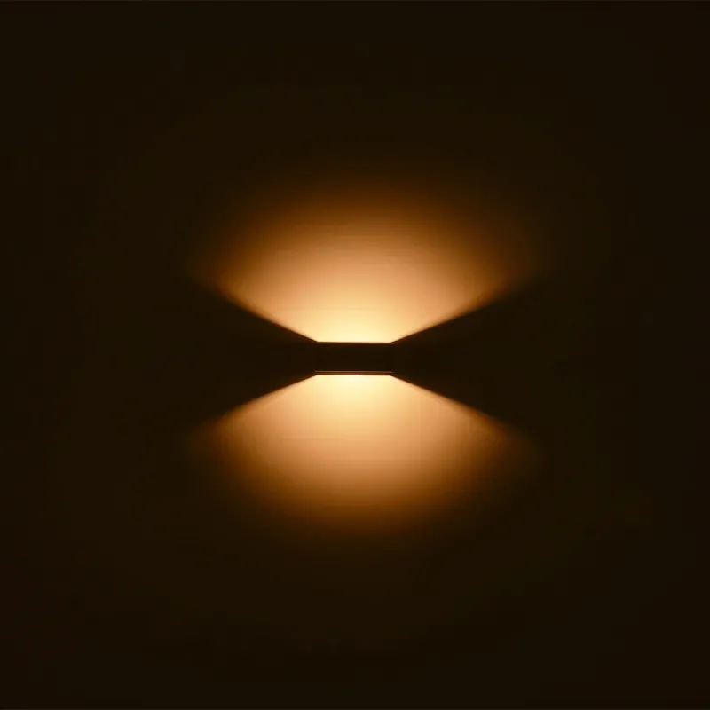 kelvo® AURA KLV-101-0117 Φωτιστικό Τοίχου / Απλίκα LED 7W 875lm 45° AC 220-240V Αδιάβροχο IP65 Θερμό Λευκό 2700K - Bridgelux COB Chip & TÜV SÜD Driver - Γκρι Ανθρακί Ματ - Μ13 x Π15 x Υ4.5cm - 5 Χρόνια Εγγύηση